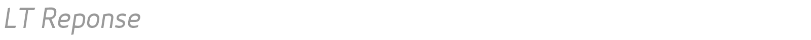LT Reponse font preview